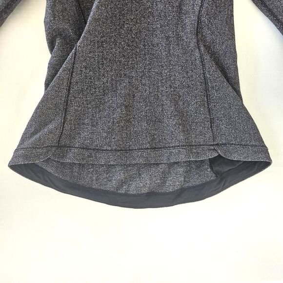 Lululemon Runderful Long Sleeve | Heathered Herringbone Black Rulu Top Sz 6- EUC - Picture 10 of 12